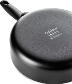 GreenPan Cambridge Hapjespan Met Deksel 28cm - Zwart - Inductie - PFAS-vrij -Keuken Potten Winkel 1020x1200