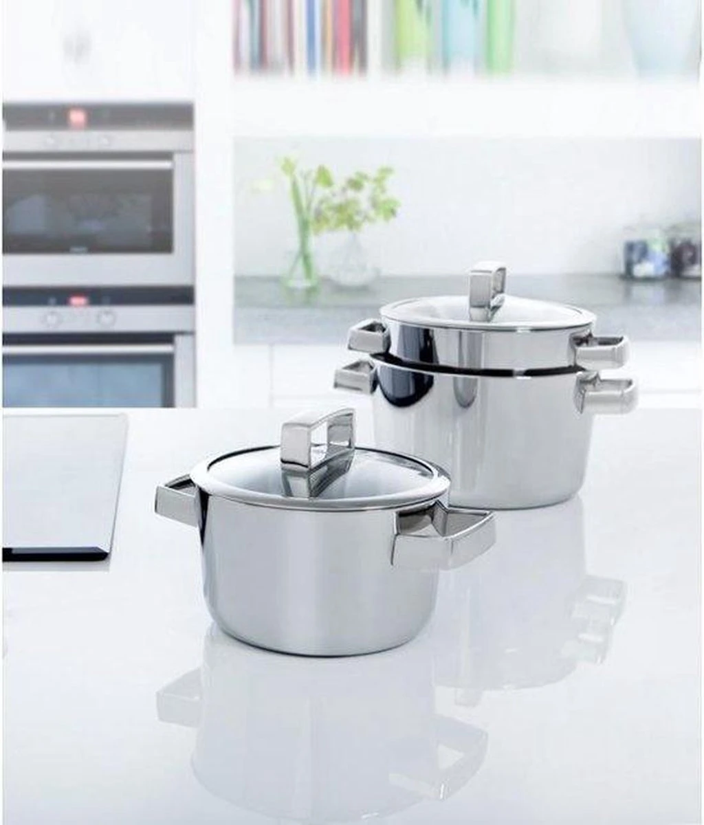 BK Conical Deluxe Kookpannenset - 5 Delig - RVS 5 BK Conical Deluxe Kookpannenset - 5 Delig - RVS - Afbeelding 3