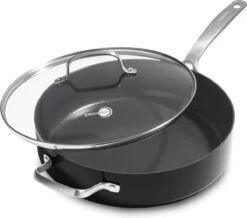GreenPan Copenhagen Stoofpan Met Deksel En Extra Handvat 28cm/4.3L -Keuken Potten Winkel 1200x1059