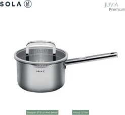 Sola Pannenset Juvia - 4 Delig - Ø 16,16,18,20 Cm - Zilver - RVS - Sandwichbodem 33 Sola Pannenset Juvia - 4 Delig - Ø 16,16,18,20 Cm - Zilver - RVS - Sandwichbodem -Keuken Potten Winkel 1200x1110 1