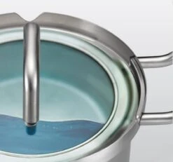 BK-Q-Linair Master Glas Kookpan 18 Cm - RVS - Glazen Deksel - Veilig Afgietsysteem - Inductie 18 BK-Q-Linair Master Glas Kookpan 18 Cm - RVS - Glazen Deksel - Veilig Afgietsysteem - Inductie -Keuken Potten Winkel 1200x1120