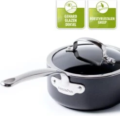 GreenPan Barcelona Infinity Pro Koekenpannenset Ø 24cm + Ø 28cm - Zwart - Inductie - PFAS-vrij -Keuken Potten Winkel 1200x1162 1