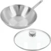 Demeyere Apollo 7 - Wok - 30 Cm - Met Glazen Deksel -Keuken Potten Winkel 1200x1200 204