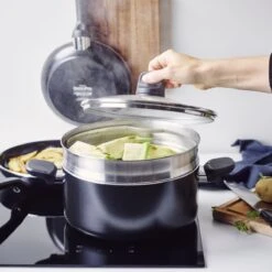 GreenPan Memphis Pannenset - 20-delig - Zwart - Inductie - PFAS-vrij -Keuken Potten Winkel 1200x1200 334