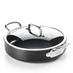 GreenPan Barcelona Infinity Pro Hapjespan Met Deksel 30cm - Zwart - Inductie - PFAS-vrij -Keuken Potten Winkel 1200x1200 355