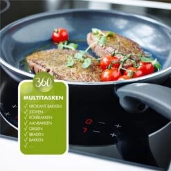 GreenPan Cambridge Steelpan 16cm - Zwart - Inductie - PFAS-vrij -Keuken Potten Winkel 1200x1200 391