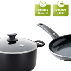 GreenPan Cambridge Grillpan 28cm - Zwart - Inductie - PFAS-vrij -Keuken Potten Winkel 1200x1200 451