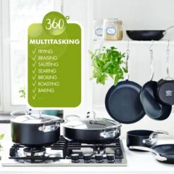 GreenPan Barcelona Infinity Pro Koekenpannenset Ø 24cm + Ø 28cm - Zwart - Inductie - PFAS-vrij -Keuken Potten Winkel 1200x1200 467