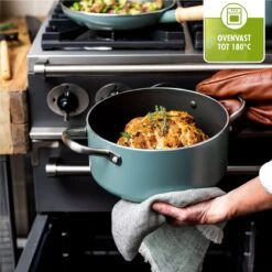 GreenPan Mayflower Hapjespan Met Deksel - Ø 24 Cm - Keramisch - Inductie -Keuken Potten Winkel 1200x1200 537