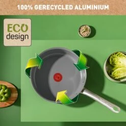 Tefal Renew+ Keramische Hapjespan - Ø 24 Cm - Met Deksel -Keuken Potten Winkel 1200x1200 779