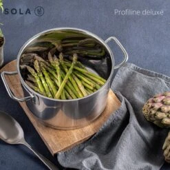 Sola Steelpan Profiline Deluxe - Ø 16 Cm - Zilver - RVS - Sandwichbodem -Keuken Potten Winkel 1200x1200 808