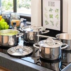 Sola Pannenset Blizz - 4 Delig - Ø Cm - Zilver - RVS - Sandwichbodem -Keuken Potten Winkel 1200x1200 817