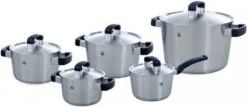 BK Conical Cool Glas Pannenset - 5-delig - Glazen Deksels - Geschikt Voor Alle Warmtebronnen -Keuken Potten Winkel 1200x518