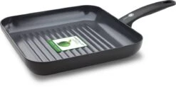 GreenPan Cambridge Grillpan 28cm - Zwart - Inductie - PFAS-vrij -Keuken Potten Winkel 1200x599