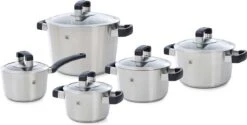 BK Conical Cool Pannenset - 5-delig - RVS - Geschikt Voor Alle Warmtebronnen -Keuken Potten Winkel 1200x608 1