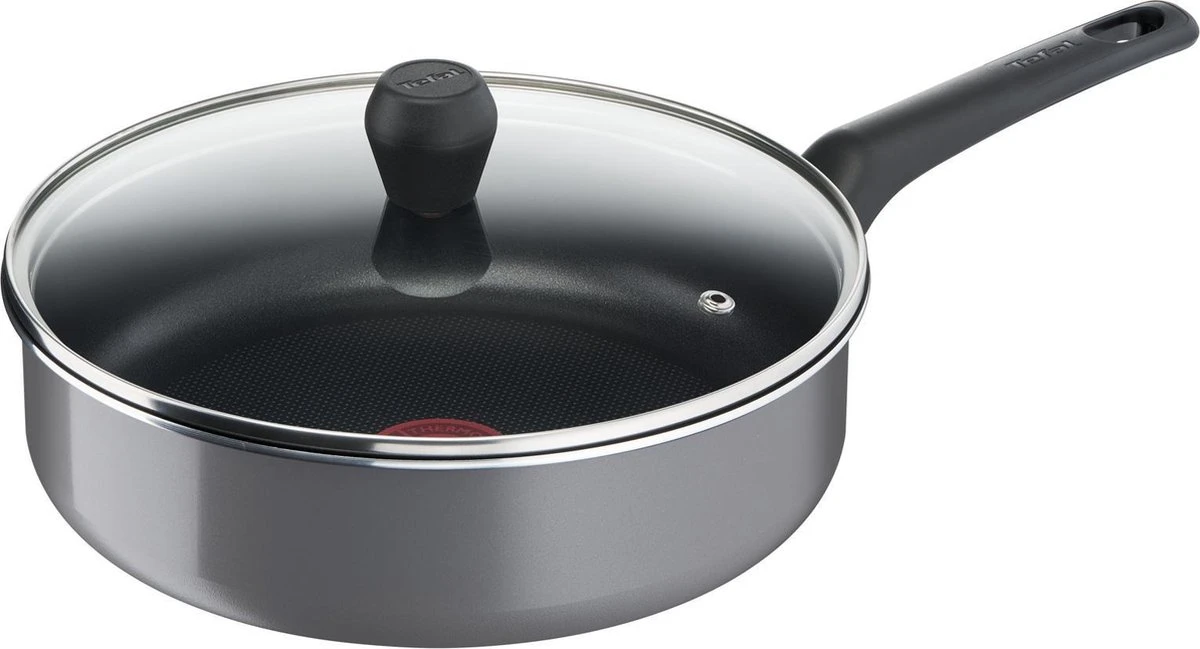 Tefal Easy Plus Hapjespan - Ø 24 Cm + Deksel - Niet Geschikt Voor Inductie 7 Tefal Easy Plus Hapjespan - Ø 24 Cm + Deksel - Niet Geschikt Voor Inductie - Afbeelding 5