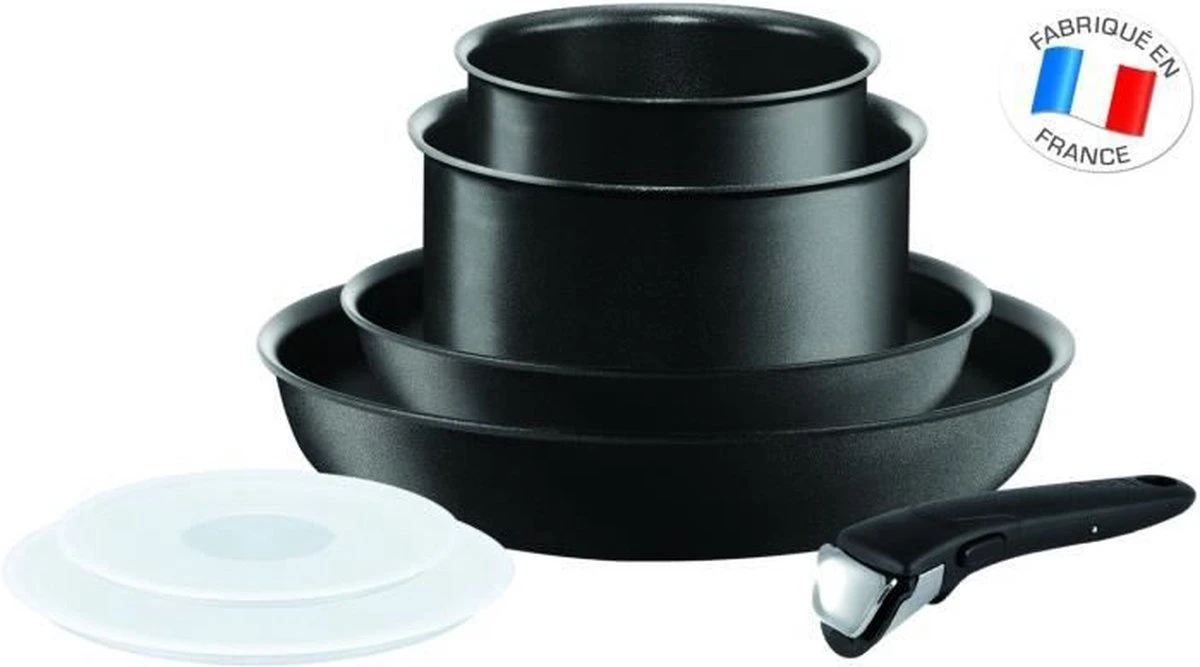 Tefal Ingenio Performance Black Pannenset 7-delig All Lights Inclusief Inductie L6548302 4 Tefal Ingenio Performance Black Pannenset 7-delig All Lights Inclusief Inductie L6548302 - Afbeelding 2