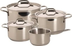 Sola Pannenset Mirage - 4 Delig - Ø 16,16,18,20 Cm - Zilver - RVS - Sandwichbodem -Keuken Potten Winkel 1200x770 4