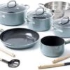 GreenPan Mayflower Pannenset - 5-delig + 5 Accessoires - Lichtblauw - Inductie - PFAS-vrij -Keuken Potten Winkel 1200x771