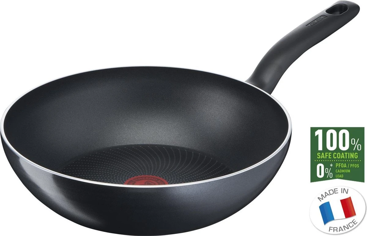 Tefal Start'easy Wokpan 28 Cm - PFOA Vrij - Geschikt Voor Alle Warmtebronnen 4 Tefal Start'easy Wokpan 28 Cm - PFOA Vrij - Geschikt Voor Alle Warmtebronnen - Afbeelding 2