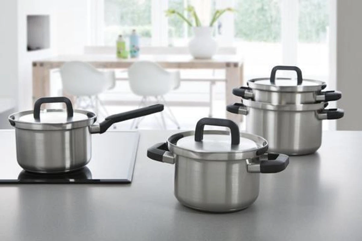 BK Flow Cool Pannenset - 5-delig - Veilig Afgietsysteem 12 BK Flow Cool Pannenset - 5-delig - Veilig Afgietsysteem - Afbeelding 10