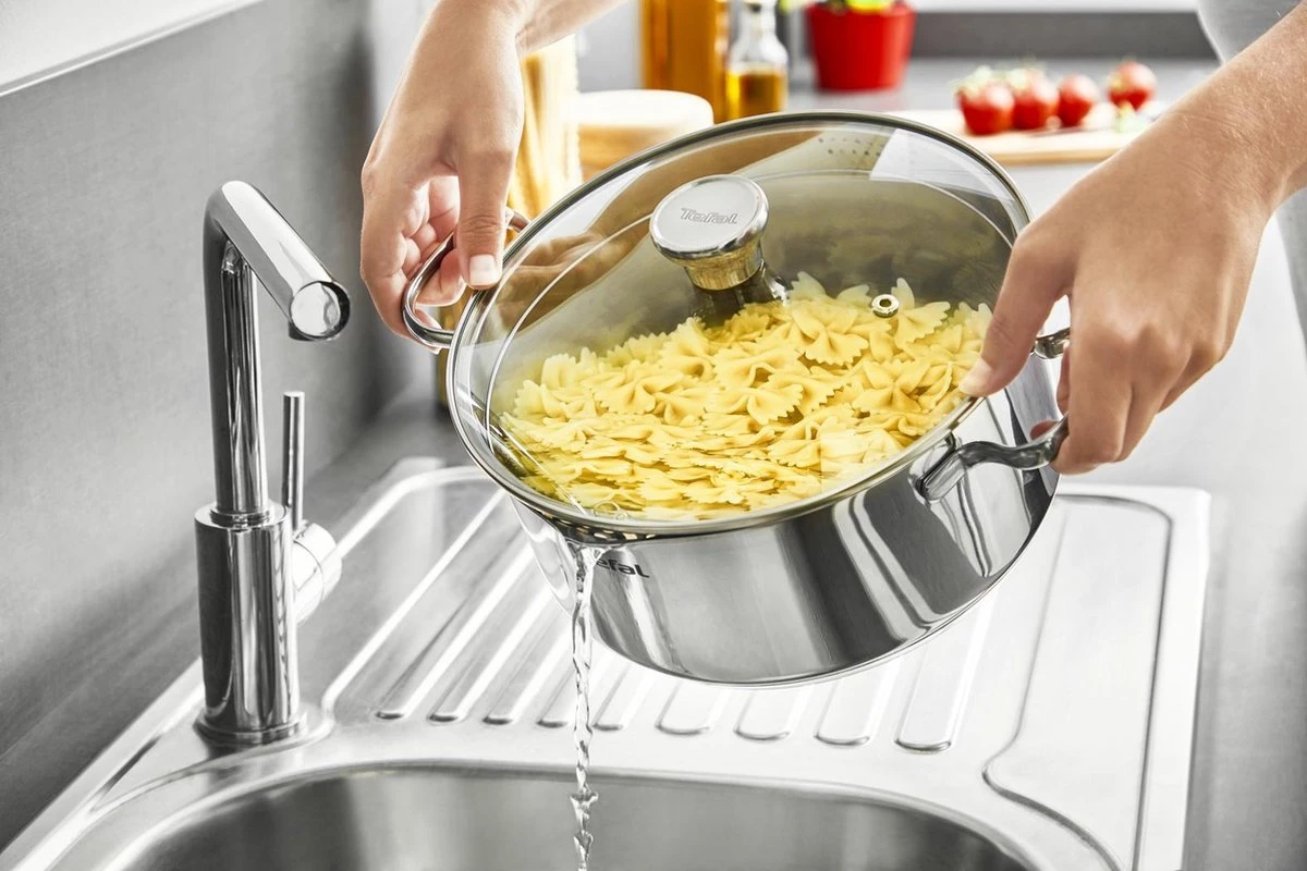 Tefal Duetto 3-delige Kookset - Steelpan Ø 16 Cm, Kookpan Ø 20/24 Cm 6 Tefal Duetto 3-delige Kookset - Steelpan Ø 16 Cm, Kookpan Ø 20/24 Cm - Afbeelding 4