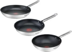 Tefal Ultimum - Pannenset - 3 Stuks | Koekenpan 24cm | Koekenpan 28cm | Wokpan 28cm | INDUCTIE - PFAS-vrij -Keuken Potten Winkel 1200x875