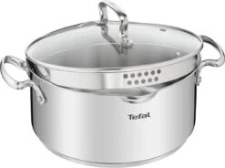 Tefal Duetto+ Pannenset -10 Delig- 5 Pannen - Kookpannenset - Zilver - Afdruipdeksels -Keuken Potten Winkel 1200x893 3