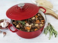 BK Bourgogne Braadpan Ø 24 Cm - Rood - Gietijzer - Inductie -Keuken Potten Winkel 1200x900 22