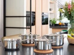 Sola Pannenset Mirage - 4 Delig - Ø 16,16,18,20 Cm - Zilver - RVS - Sandwichbodem -Keuken Potten Winkel 1200x906 9