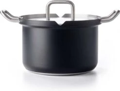 BK Q-linair Master Black Kookpannenset - 4-delig - Veilig Afgietsysteem - Inductie -Keuken Potten Winkel 1200x919