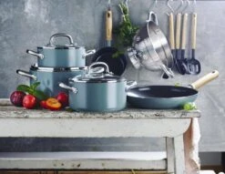 GreenPan Mayflower Pannenset - 5-delig + 5 Accessoires - Lichtblauw - Inductie - PFAS-vrij -Keuken Potten Winkel 1200x926 10