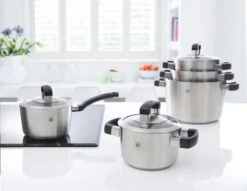 BK Conical Cool Glas Pannenset - 5-delig - Glazen Deksels - Geschikt Voor Alle Warmtebronnen -Keuken Potten Winkel 1200x928