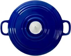 BK Bourgogne Braadpan Ø 24 Cm - Blauw - Gietijzer - Inductie -Keuken Potten Winkel 1200x951