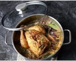 Demeyere Apollo Hapjespan - Met Glasdeksel - Ø28 CM -Keuken Potten Winkel 1200x972