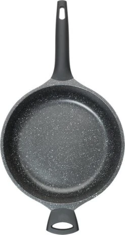 Sola Hapjespan Fair Cooking - Ø 28 Cm - Zwart/wit - Aluminium - Antiaanbaklaag -Keuken Potten Winkel 638x1200