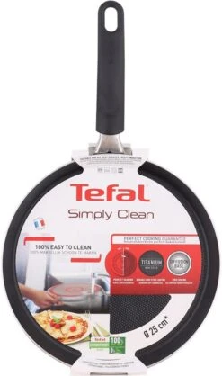 Tefal Simply Clean Pannenkoekenpan - Crêpe Pan Non-stick Coating - Pancake Pan - Titanium - Ø25 Cm - Zwart 11 Tefal Simply Clean Pannenkoekenpan - Crêpe Pan Non-stick Coating - Pancake Pan - Titanium - Ø25 Cm - Zwart -Keuken Potten Winkel 709x1200