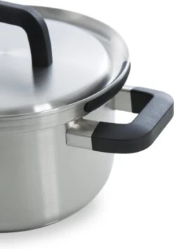BK Flow Cool Pannenset - 4-delig – RVS Deksels - Veilig Afgietsysteem - Geschikt Voor Alle Warmtebronnen -Keuken Potten Winkel 838x1200
