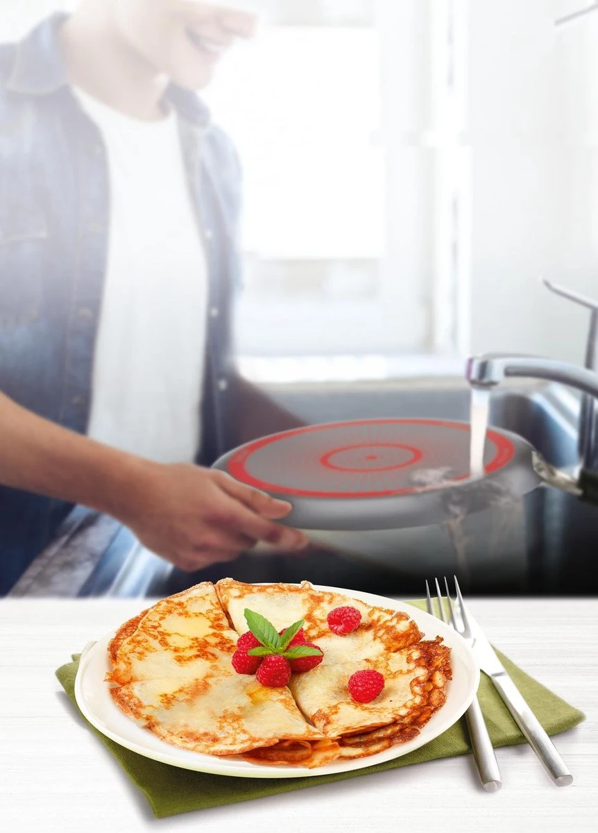 Tefal Simply Clean Pannenkoekpan 25 Cm - Let Op! Niet Geschikt Voor INDUCTIE! 6 Tefal Simply Clean Pannenkoekpan 25 Cm - Let Op! Niet Geschikt Voor INDUCTIE! - Afbeelding 4